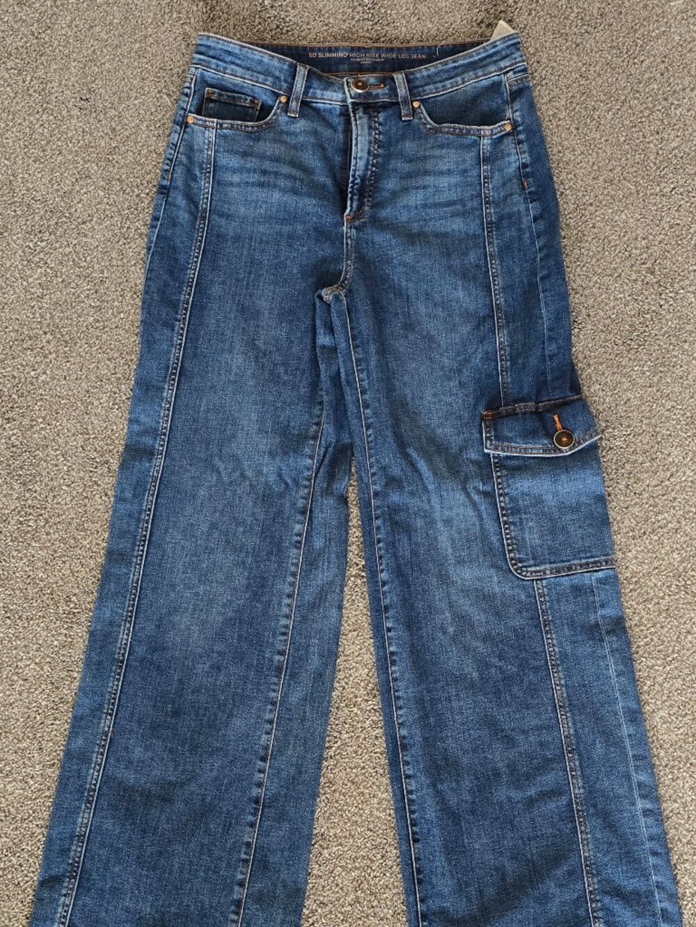 Chicos high rise wide leg jeans 8T/1T
